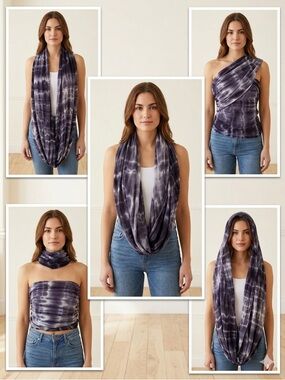 Gypsy 05 Tie Dye Infinity Scarf